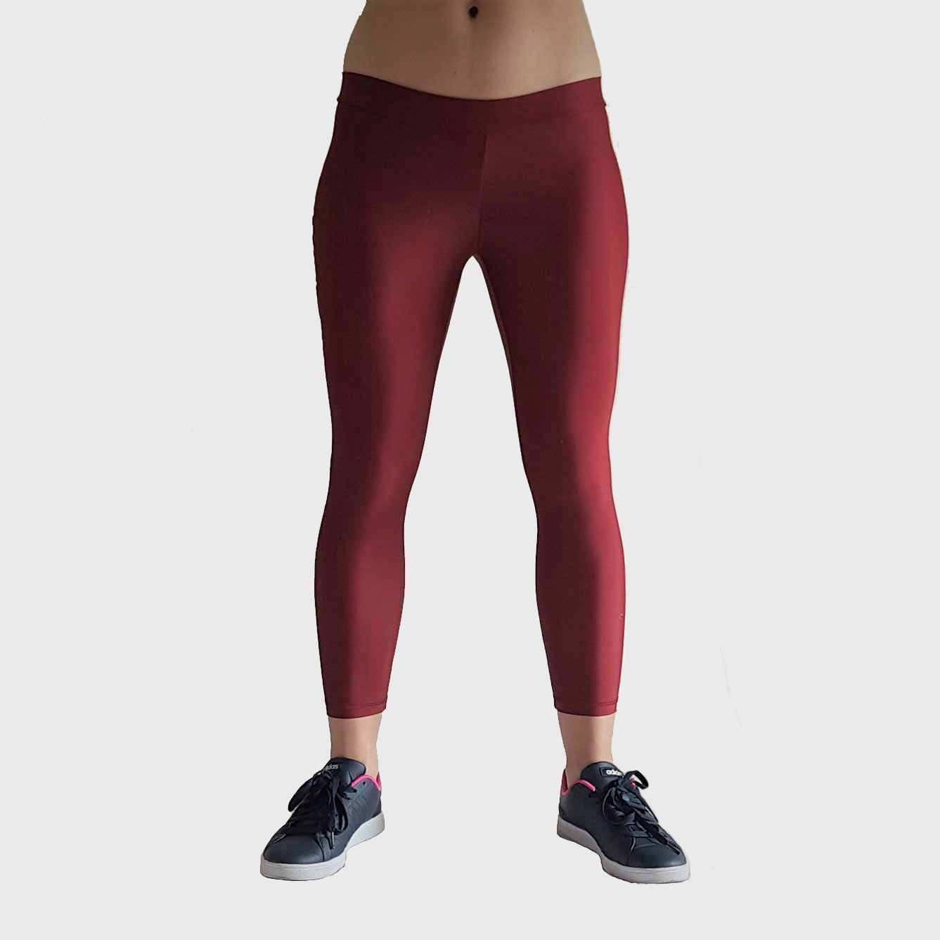 Female Maroon Tights/Leggings with two curve pocket body fit | Maroon Tights  with Curve Pockets